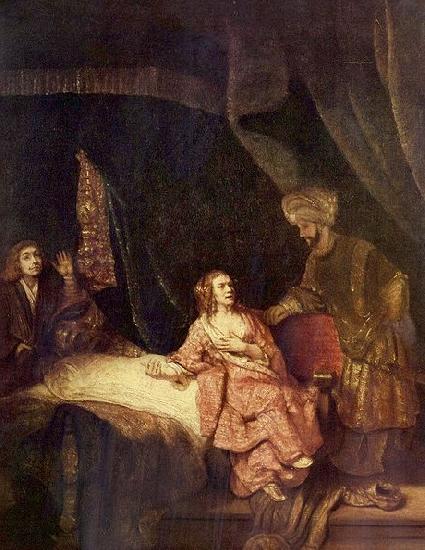 Rembrandt Peale Joseph wird von Potiphars Weib beschuldigt oil painting image